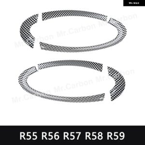 BMW 内側ドア 装飾 ストリップ MINI ONE COOPER S R55 R56 R57 R58 R59 クラブマン クーペ内装 - Black white grid