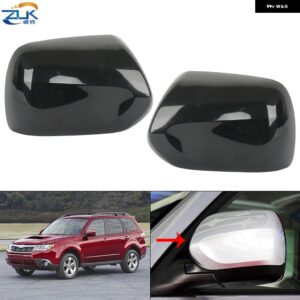 スバル 車外装バックミラー ドア ミラー カバー フォレスター SH 2008 2009 2010 無塗装 - Left Side