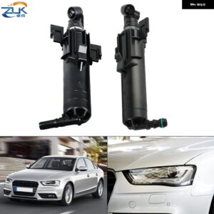 アウディ ヘッドライト ヘッドランプ ウォッシャーノズル A4 S4 RS4 B8 2008-16 スプレージェットアクチュエーター - Left Side 08-11