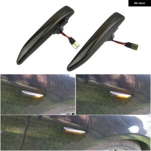 BMW E65 E66 E67 2001-2008 サイドマーカー LED ウィンカー ライトインジケーターリピーターシーケンシャルランプウインカー - Dynamic Smoked
