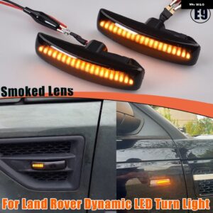 ランドローバー レンジローバースポーツフリーランド 2 ディスカバリー 3 4 LR3 LR4 L319 LED ダイナミック ウィンカー ライト サイドマーカー - Dynamic Somked B