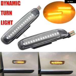BMW サイドマーカー 流れるダイナミックウインカー LED ウィンカー ライト E46 3シリーズ リムジン クーペ コンパクト カブリオレ ツーリング - Dynamic Crystal Type