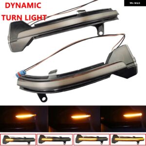 BMW ダイナミック ウィンカー LED バックミラー インジケーター ウインカー リピーター ライト 5 6 7シリーズ F10 F11 F07 F06 F12 F13 F01 - Yellow