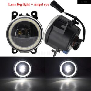 スバル 車 LED DRL ランプ BRZ 2013-16 エンジェルアイズデイタイムランニングライトカットラインレンズ フォグランプ ランプアセ - Lens-Angel eye