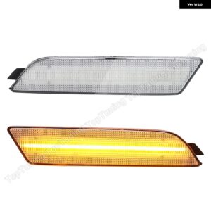 アウディ 1ペア LED サイドマーカー ライトフロントバンパー ランプ Q3 2015-21 OEM #:8U0945071 - clear