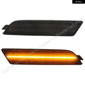 アウディ 1ペア LED サイドマーカー ライトフロントバンパー ランプ Q3 2015-21 OEM #:8U0945071 - smoke