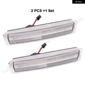 BMW LED フロント サイドマーカー ランプ フェンダー ライト Z3 ロードスター M クーペ 1997-2002 ロードスターコンバーチブル 2ドア 1996-2002 63148400409 - clear