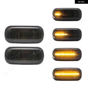 アウディ ダイナミック LED サイド マーカー ライト A3 S3 8P 2003-2008 A4 S4 RS4 B7 2004-2008 A6 S6 RS6 C5 C6 ウィンカー ランプ OEM:8E0949127 - Dynamic Smoke Lens