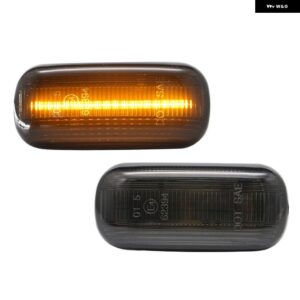 アウディ ダイナミック LED サイド マーカー ライト A3 S3 8P 2003-2008 A4 S4 RS4 B7 2004-2008 A6 S6 RS6 C5 C6 ウィンカー ランプ OEM:8E0949127 - Normal Smoke Lens