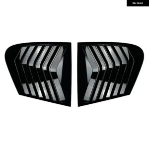 BMW F20 1シリーズ 118I 120I 2011-2019 サイドウィンドウスポイラー スプリッターカバー トリムリアトライアングルルーバーウィンドウサンシェード - Glossy Black