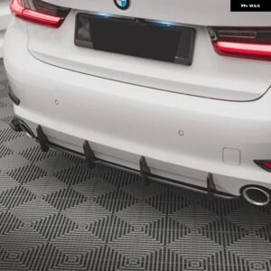 BMW G20 G21 セダン/ツーリング 2018-2022 車シャークフィンリアバンパー スポイラー スプリッターディフューザーマックストンスタイル G20 - For Stantard