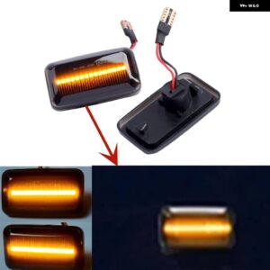 アウディ ダイナミック流れるLED サイドマーカー ランプ ウィンカー ライトインジケータ A6 S6 100 C3 C4 200 80 90 B2/B3/B4カブリオレクーペV8 - Smoked Type