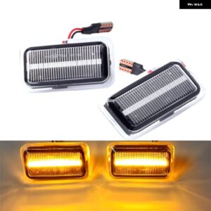 アウディ ダイナミック流れるLED サイドマーカー ランプ ウィンカー ライトインジケータ A6 S6 100 C3 C4 200 80 90 B2/B3/B4カブリオレクーペV8 - Crystal Type