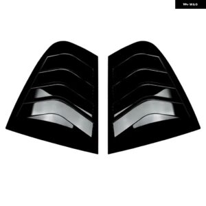BMW 3シリーズ F30 318I 320I 325I 2013-2019 リアウィンドウサイドベントシャッタールーバーカバー トリムカーアクセサリーグロスブラック - Gloss Black