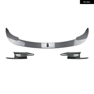 BMW F10 F11 M5 2011-2017 フロントバンパー スプリッターリップスポイラー ディフューザーガードサイドスプリッターカバー リップ フォグランプ エアベント - Carbon Look A B