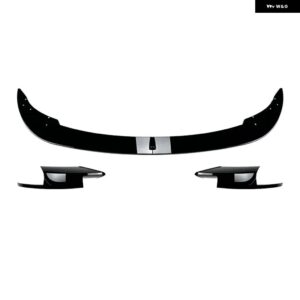 BMW F10 F11 M5 2011-2017 フロントバンパー スプリッターリップスポイラー ディフューザーガードサイドスプリッターカバー リップ フォグランプ エアベント - Gloss Black A B