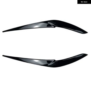 BMW X5 G05 X6 G06 2018 2019-2021 2022 フロント ヘッドライト アイブロウトリムカーボン/グロスブラック ABS プラスチック アクセサリー - Gloss Black