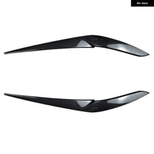 BMW X5 G05 X6 G06 2018 2019-2021 2022 フロント ヘッドライト アイブロウトリムカーボン/グロスブラック ABS プラスチック アクセサリー - CARBON LOOK
