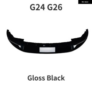 BMW フロントバンパー スプリッター リップ ディフューザー G22 G23 M440I 2020-2024 4シリーズ G24 G26 420I 430I I4 M50 M スポーツ グラン クーペ 4ドア - Gloss Black G24 G26