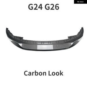 BMW フロントバンパー スプリッター リップ ディフューザー G22 G23 M440I 2020-2024 4シリーズ G24 G26 420I 430I I4 M50 M スポーツ グラン クーペ 4ドア - Carbon Look G24 G26