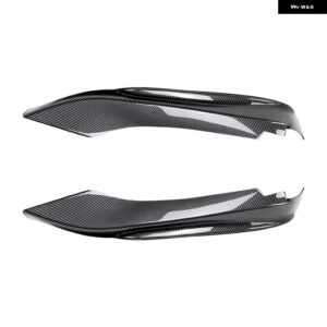BMW 4シリーズ F32 F33 F36 M-SPORT 420I 428I 435I 440I M-TECH 2014-2020 フロントアッパートリムスプリッタースポイラー キット フォグランプ カバー - Carbon Look B