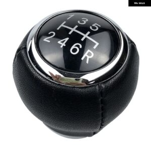 スバル 車 MT 5/6スピード レザーギアスティックシフター レバー シフトノブ レガシィアウトバックフォレスターインプレッサ STI WRX - 6 Speed Black