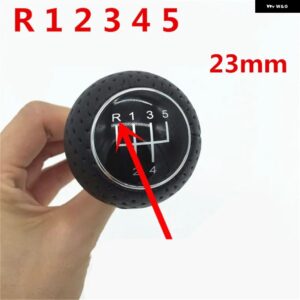 アウディ A3 S3 8L 1.6L 1996/03/01 カースタイリングギア シフトノブ レバーペンゲートルブーツ カバー 襟 - 23mm R12345 Knob