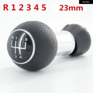 アウディ 12MM /23MM カースタイリングアクセサリーギア シフトノブ レバーシフター ゲートルブーツ カバー ケース A3 S3 8L 1.6L 2001 2002 2003 - R12345knob 23mm