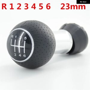 アウディ 12MM /23MM カースタイリングアクセサリーギア シフトノブ レバーシフター ゲートルブーツ カバー ケース A3 S3 8L 1.6L 2001 2002 2003 - R12456knob 23mm