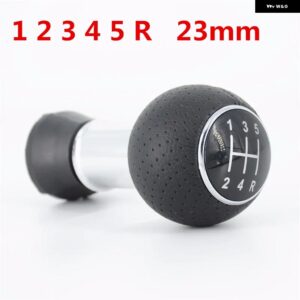 アウディ 12MM /23MM カースタイリングアクセサリーギア シフトノブ レバーシフター ゲートルブーツ カバー ケース A3 S3 8L 1.6L 2001 2002 2003 - 12345Rknob 23mm