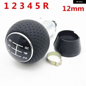 アウディ 12MM /23MM カースタイリングアクセサリーギア シフトノブ レバーシフター ゲートルブーツ カバー ケース A3 S3 8L 1.6L 2001 2002 2003 - 12345Rknob 12mm