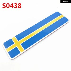 ボルボ 3D 合金スウェーデン国旗エンブレムバッジ ステッカー オートバイ デカール S60L 装飾 V70 XC60 S60 V60 V40 - s0438