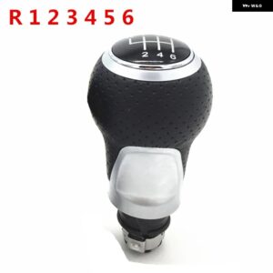 アウディ 12MM A4 S4 B8 8K A5 8T Q5 8R S ライン 2007-2015 ハンドスピードギア シフトノブ ゲートルブーツ レバーハンドルヘッド防塵カバー - R 1 2 3 4 5 6 Silver4