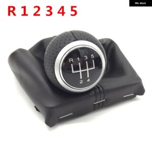 アウディ 12MM A4 S4 B8 8K A5 8T Q5 8R S ライン 2007-2015 ハンドスピードギア シフトノブ ゲートルブーツ レバーハンドルヘッド防塵カバー - R 1 2 3 4 5 Silver