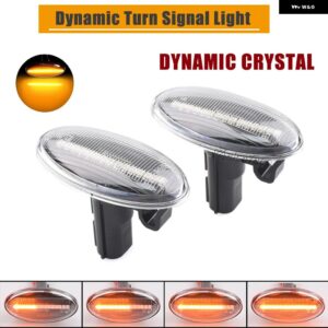スバル フォレスター インプレッサ 2008-2019 ダイナミック LED サイドマーカー ウインカー インジケーター シーケンシャルフラッシ - Dynamci Crystal