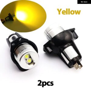 BMW LED 車 エンジェルアイズ マーカーライト 電球 E90 E91 2005-2008 20ワット 白赤黄青緑 - Blue