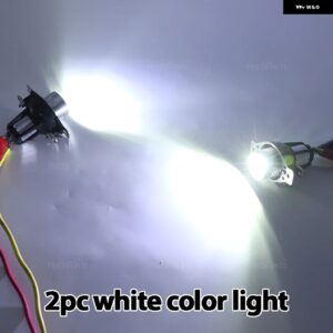 BMW 3シリーズ 2009-2011 E90 セダン E91 ワゴン LCI ハロゲン ヘッドライト モード LED エンジェルアイズ マーカーライト 電球 白と黄色 - 2pcs　White