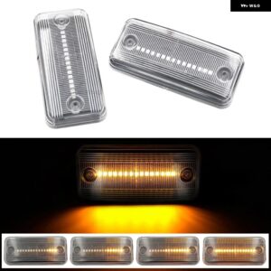 ボルボ 2X ダイナミック流れる LED サイド マーカーライト フィアット デュカト ジープ チェロキー プジョー ボクサー シトロエン リレー IVECO デイリー - Dynamic Crystal