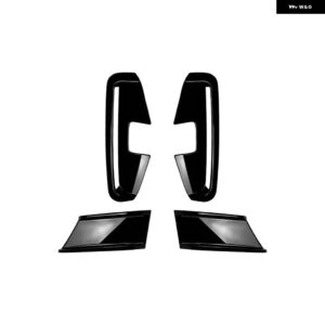 BMW フロントバンパー サイド カナード スポイラー ディフューザー スプリッター フォグライト エアベント インテークカバー 4シリーズ G22 G23 M スポーツ - Gloss　Black　B
