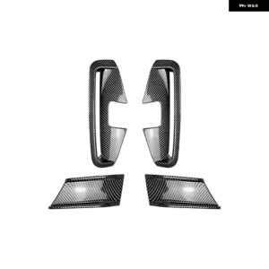 BMW フロントバンパー サイド カナード スポイラー ディフューザー スプリッター フォグライト エアベント インテークカバー 4シリーズ G22 G23 M スポーツ - Gloss　Black　A