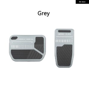 テスラ ノンスリップパフォーマンスフットペダルブレーキペダルカバー 合金 モデル3 モデルY 2021 2023 カーアクセサリー - Grey