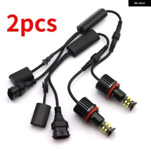BMW 160ワット ホワイト LED エンジェルアイズ マーカーライト 電球 ホワイト 3シリーズ E92 E93 2006-2013 アクセサリー - White-2pcs