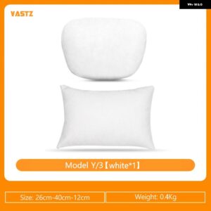 テスラ ヘッドレストネックサポート ソフト高反発ウエスト クッション サポート ネックピロー Y 3 XS アクセサリー - White Set