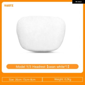 テスラ ヘッドレストネックサポート ソフト高反発ウエスト クッション サポート ネックピロー Y 3 XS アクセサリー - White headrest
