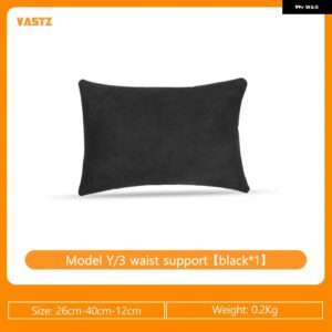 テスラ ヘッドレストネックサポート ソフト高反発ウエスト クッション サポート ネックピロー Y 3 XS アクセサリー - Black lumbar pillow