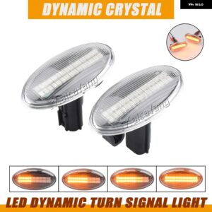スバル 2個 ダイナミック LED 点滅ウインカーサイドマーカー ウインカーライト フォレスター インプレッサ 2008-2019 カーアクセサ - Dynamic Crystal