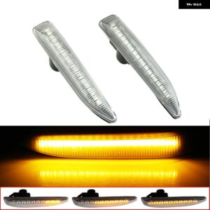 BMW 7シリーズ E65 E66 E67 E68 2001-2008 車フェンダーサイドマーカーリピーターライトダイナミック LED ウィンカーランプ 63137164757 - dynamic　crystal