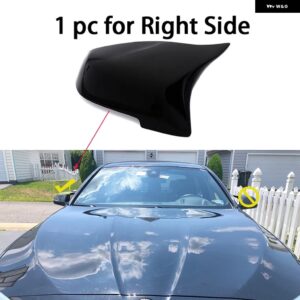 BMW カーボンルック ブラックサイドミラー カバー 交換 5 6 7シリーズ F10 F11 F18 F07 F12 F13 F06 F01 F02 LCI アクセサリー - Carbon　Fiber　Look