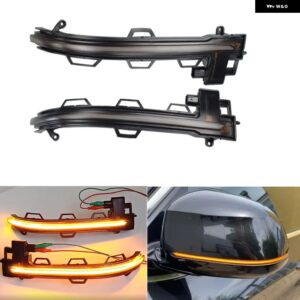 BMW 2個 LED ダイナミック スクロール ウィンカー ライト リアミラー インジケーター X3 G01 X4 G02 X5 G05 X7 G07 2018-ON X6 G06 2020 - smoked　black-yellow