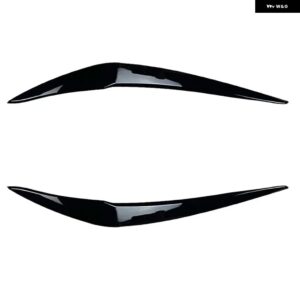 BMW F20 F21 フェイスリフト 116I 118I 120I 2015-2019 邪悪な ヘッドライト アイブロウ フロントランプライトアイブロウ ステッカー チューニング - glossy　black